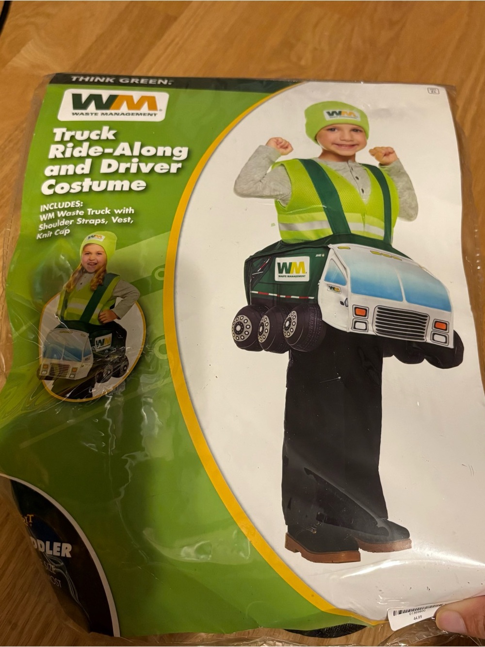 Spirit Waste Management Truck Ride Along Costume 3D Halloween Garbage